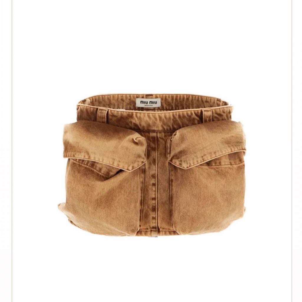 Nwt Miu Miu Denim Skirt